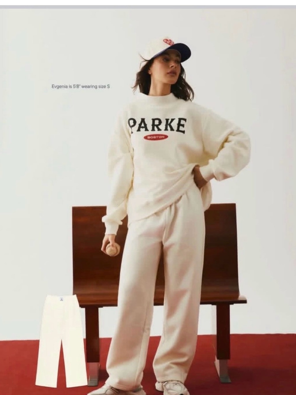 PARKe Cream Sweatpants